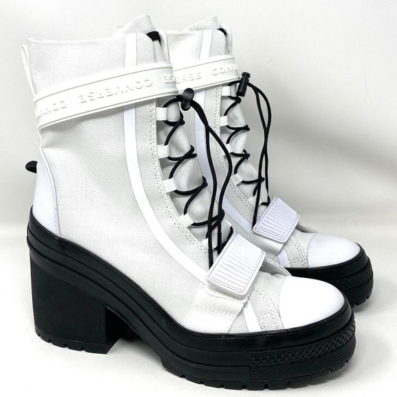 Converse Shoes - Converse Platform Heel Boots Women's Size 9 563469C CTAS Gr 82 Xx-Hi White Black